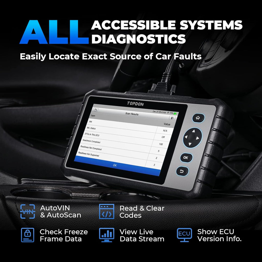 OBD2 Scanner with All System Scan Tool, Code Reader E80172