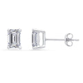 18K White Gold Diamond Stud Earrings R933