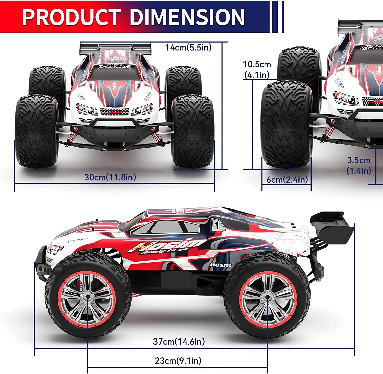1:12 RC Monster Truck Buggy Toy Q296