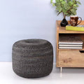 Gray Round Pouf G625