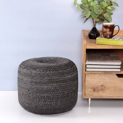 Gray Round Pouf G625