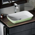 Polystone Rectangle Vessel Sink with Vessel Faucet D35850