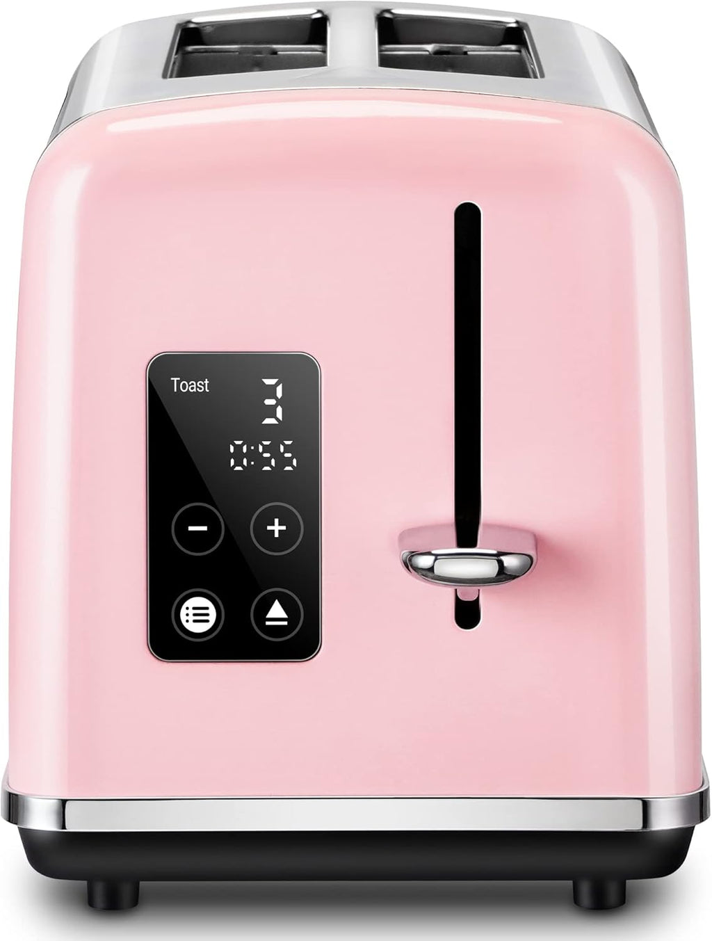 2 Slice Stainless Steel Toaster with LED Touch Screen D708
