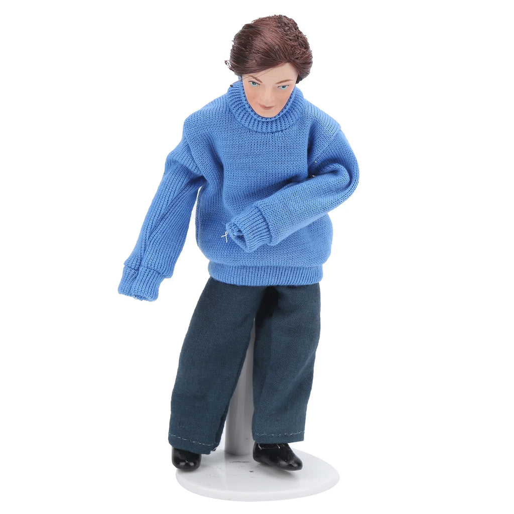Porcelain Dollhouse People with Rotatable Limbs C664700