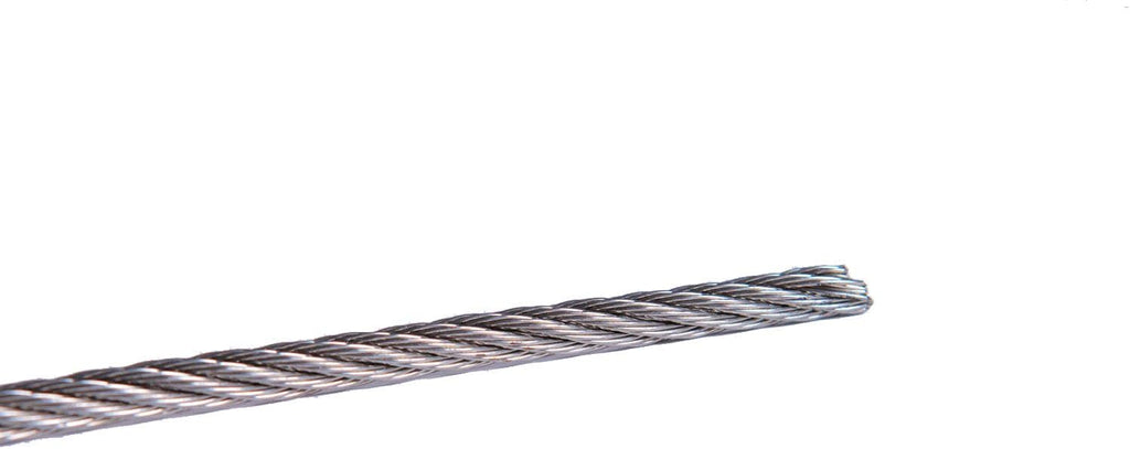1/8” 7x7 Marine Grade Stainless Steel Semi-Flexible Cable, 250-Foot Spool N337999
