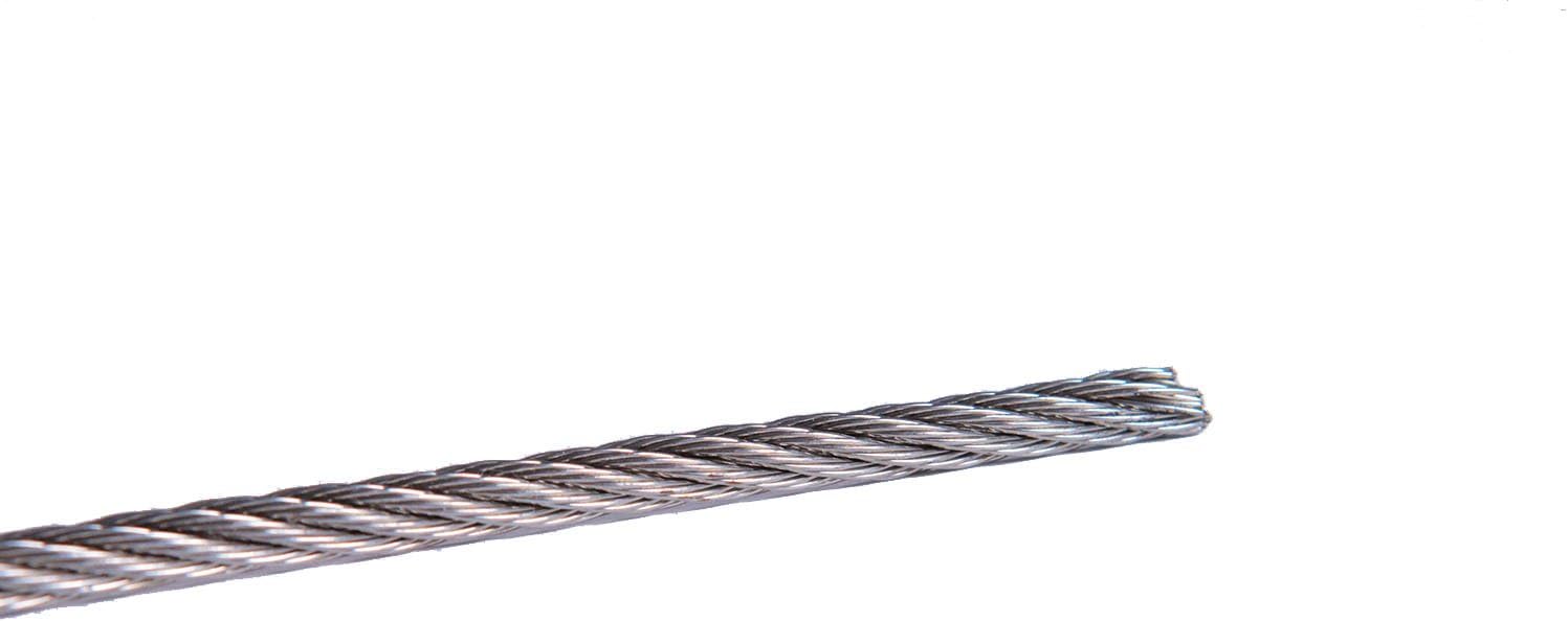 1/8” 7x7 Marine Grade Stainless Steel Semi-Flexible Cable, 250-Foot Spool N337999