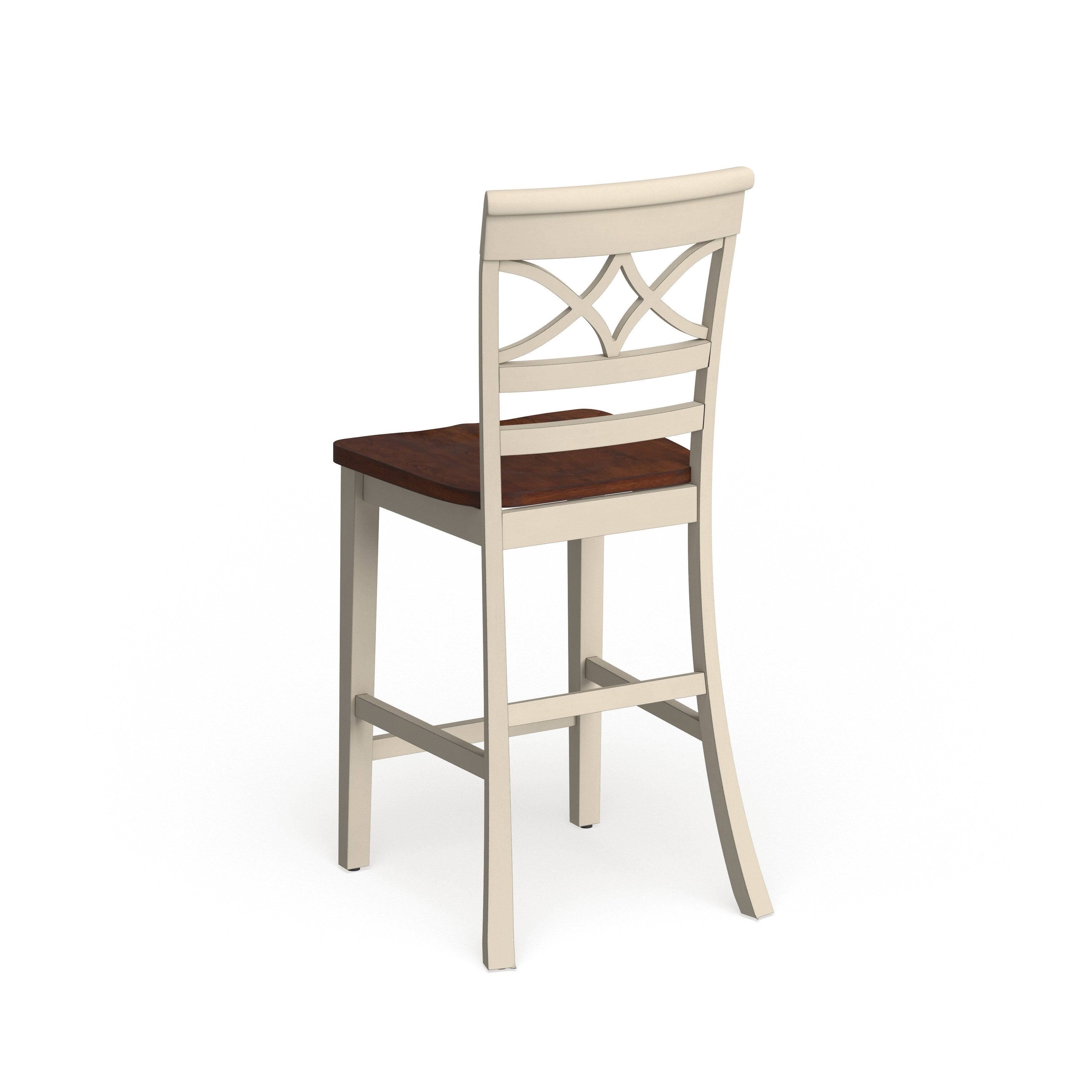 Black Duo-Tone Counter Chair Set of 2 O665