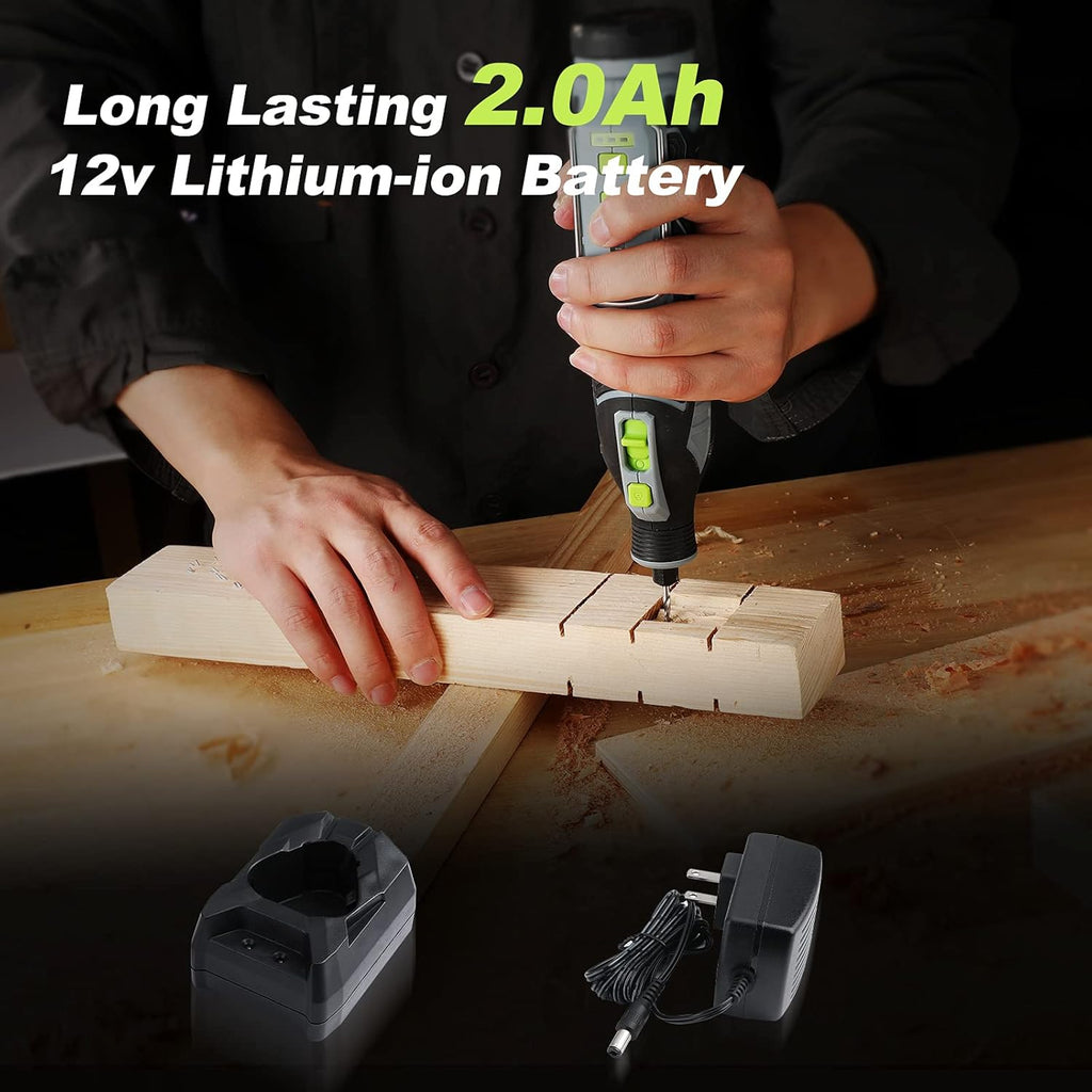 12V Cordless Rotary Tool Kit, 114 Accessories, Pack of 2 H8380