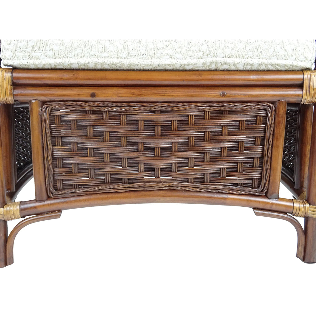 Natural Rattan Ottoman with Cushion U971