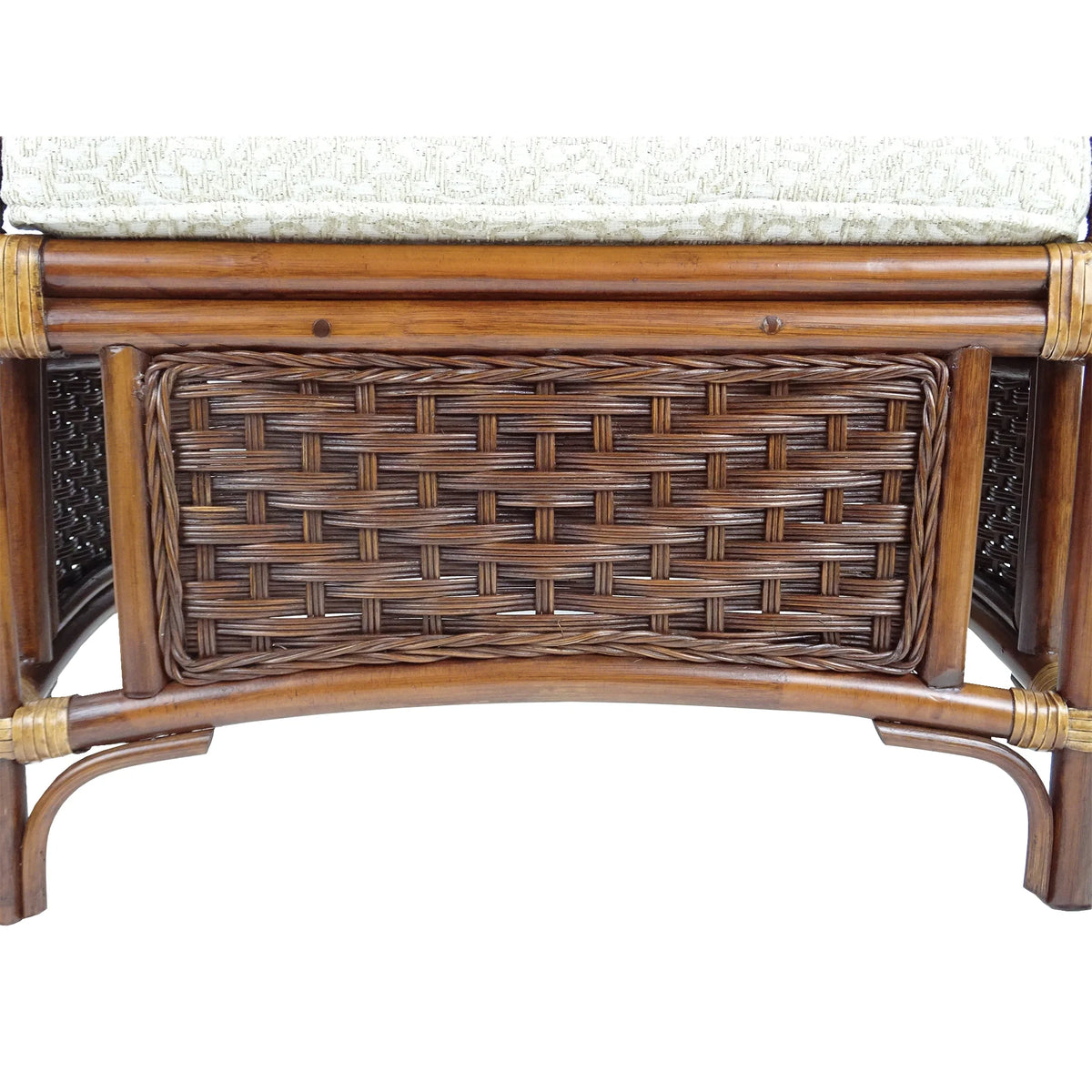 Natural Rattan Ottoman with Cushion U971