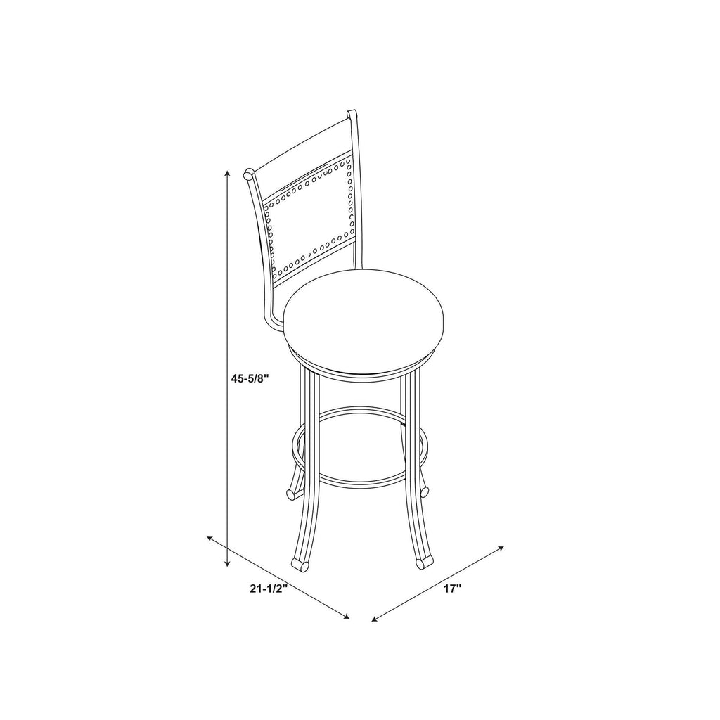 Pewter Gray Barstool Q43671